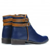 Bottes femme 3262 indigo+marron