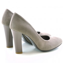 Chaussures élégantes femme 1214 capuccino antilope