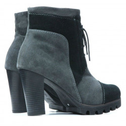 Bottes femme 1135 gris antilope+noir