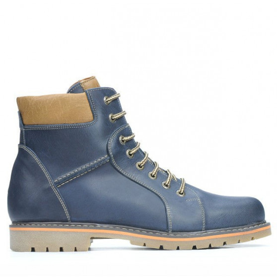 Bottes hommes 489 tuxon indigo+marron Bottes hommes 489 tuxon indigo+marron