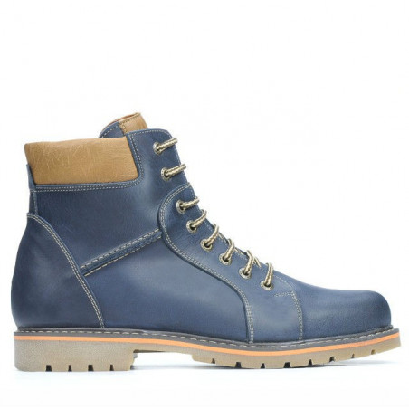 Bottes hommes 489 tuxon indigo+marron