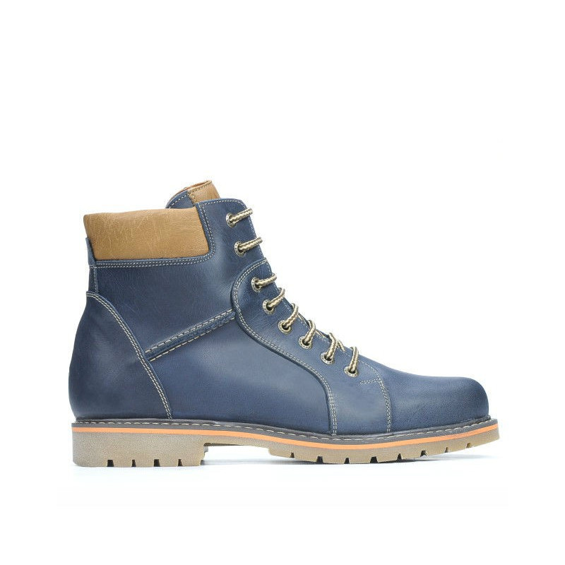 Bottes hommes 489 tuxon indigo+marron