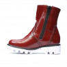 Bottes enfant 33c vernis bordeaux