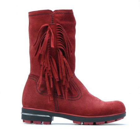 Bottes enfants 3208 rouge velours