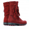 Bottes enfants 3208 rouge velours