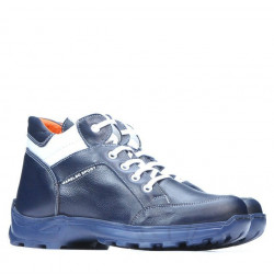 Bottes adolescents 436 indigo+blanc