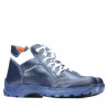 Bottes adolescents 436 indigo+blanc