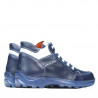 Bottes adolescents 436 indigo+blanc