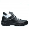 Bottes adolescents 436 noir+blanc