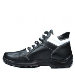 Bottes adolescents 436 noir+blanc