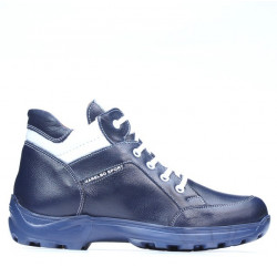 Bottes adolescents 436 indigo+blanc