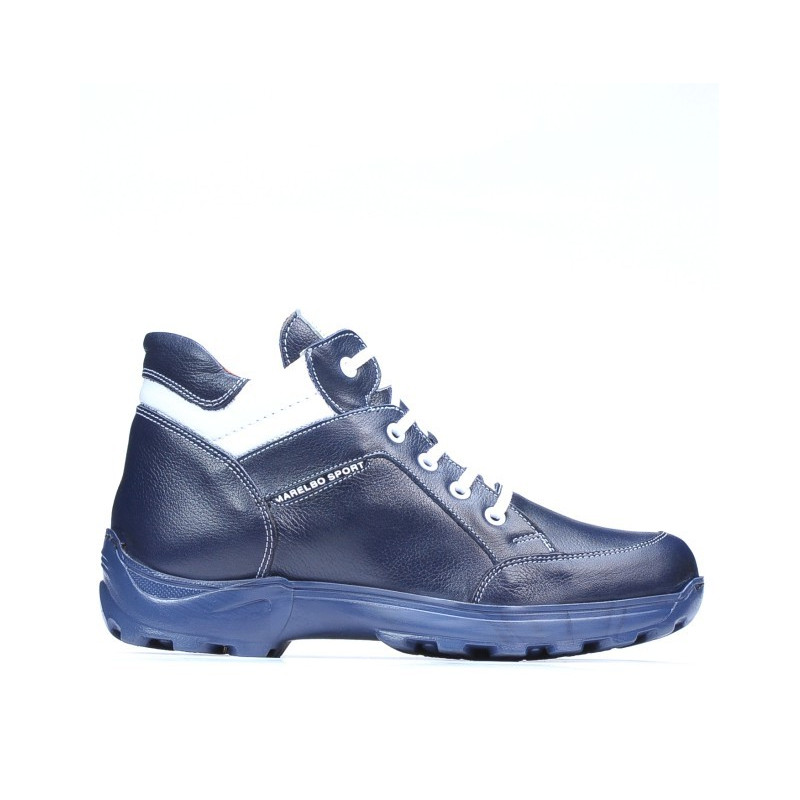 Bottes adolescents 436 indigo+blanc