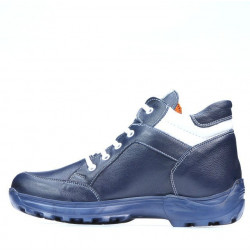 Bottes adolescents 436 indigo+blanc