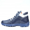 Bottes adolescents 436 indigo+blanc