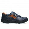 Baskets adolescents 397 indigo+marron