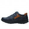 Baskets adolescents 397 indigo+marron
