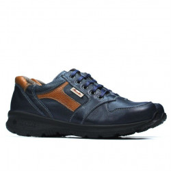 Baskets adolescents 397 indigo+marron