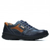 Baskets adolescents 397 indigo+marron