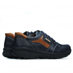 Baskets adolescents 397 indigo+marron