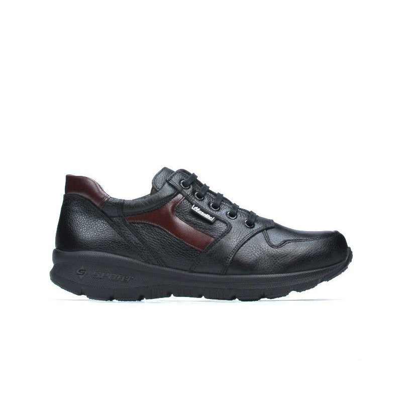 Baskets adolescents 397 noir+bordeaux