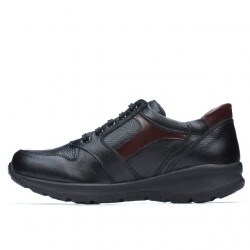 Baskets adolescents 397 noir+bordeaux
