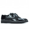 Chaussures casual homme 831 vernis noir combiné