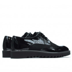 Chaussures casual homme 831 vernis noir combiné