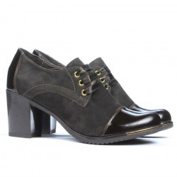 Chaussures décontractées femme 667 vernis café combiné