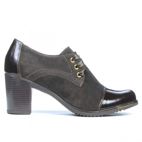 Chaussures décontractées femme 667 vernis café combiné Chaussures décontractées femme 667 vernis café combiné