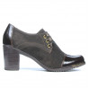 Chaussures décontractées femme 667 vernis café combiné