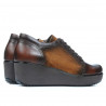 Chaussures casual femme 668 marron combiné