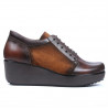 Chaussures casual femme 668 marron combiné