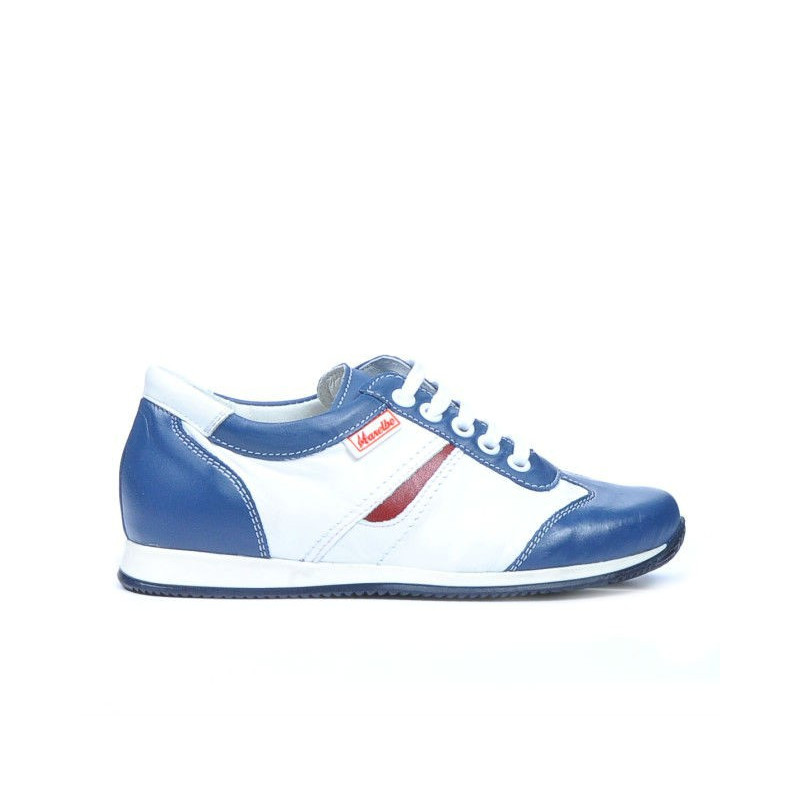 Chaussures enfants 136 indigo+blanc