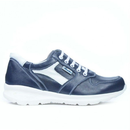 Baskets adolescents 397 indigo+blanc
