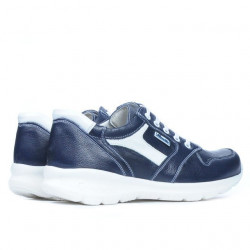 Baskets adolescents 397 indigo+blanc