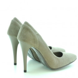 Chaussures élégantes femme 1230 capucino antilope