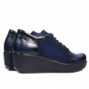 Chaussures casual femme 668 indigo combiné