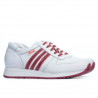Baskets femme 665 blanc+rouge