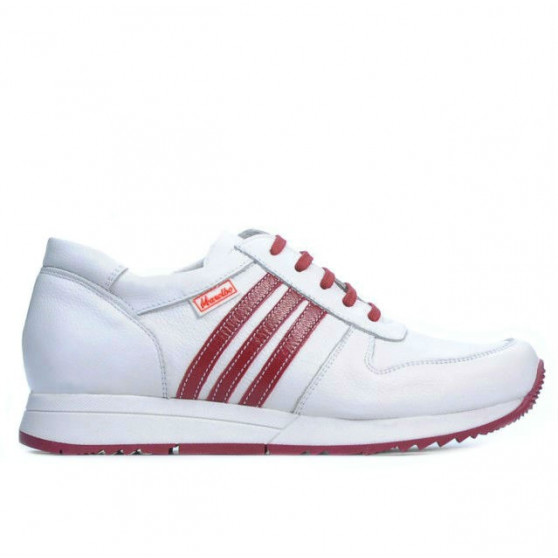 Baskets femme 665 blanc+rouge Baskets femme 665 blanc+rouge