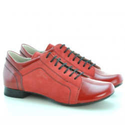 Chaussures décontractées femme 645 rouge combiné