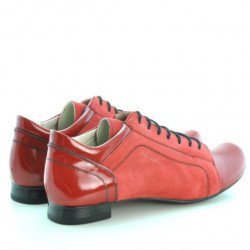 Chaussures décontractées femme 645 rouge combiné
