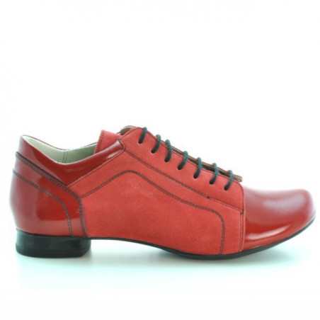 Chaussures décontractées femme 645 rouge combiné
