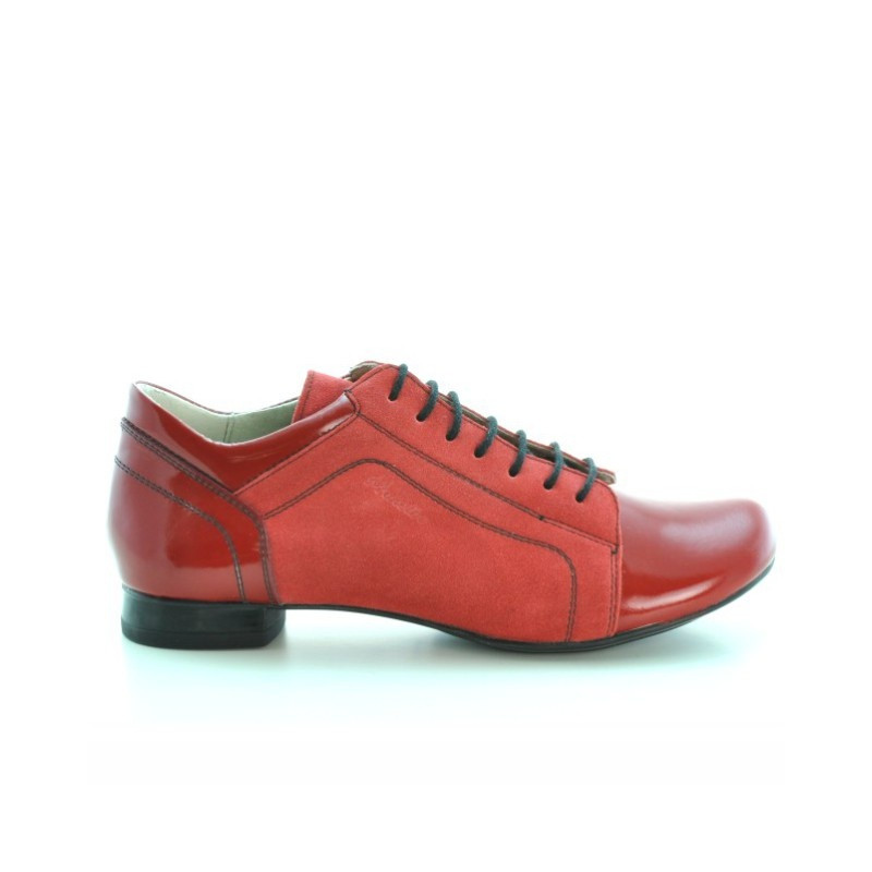 Chaussures décontractées femme 645 rouge combiné