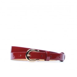 Ceinture femme 04m vernis rouge