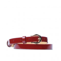 Ceinture femme 04m vernis rouge