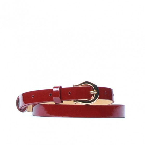 Ceinture femme 04m vernis rouge