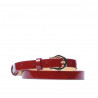 Ceinture femme 04m vernis rouge