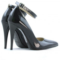Chaussures élégantes femme 1247 vernis pétrole nacré