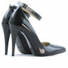 Chaussures élégantes femme 1247 vernis pétrole nacré