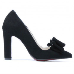 Chaussures élégantes femme 1252 noir antilope